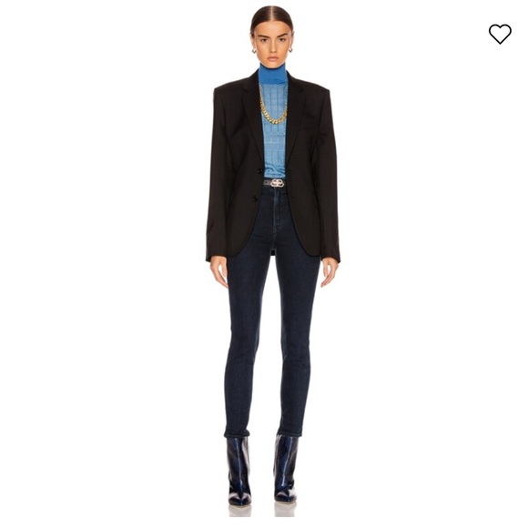 NEW • GRLFRND • Kendall Super High Rise Skinny Don’t Lose Me Dark Blue 27 - Picture 1 of 6